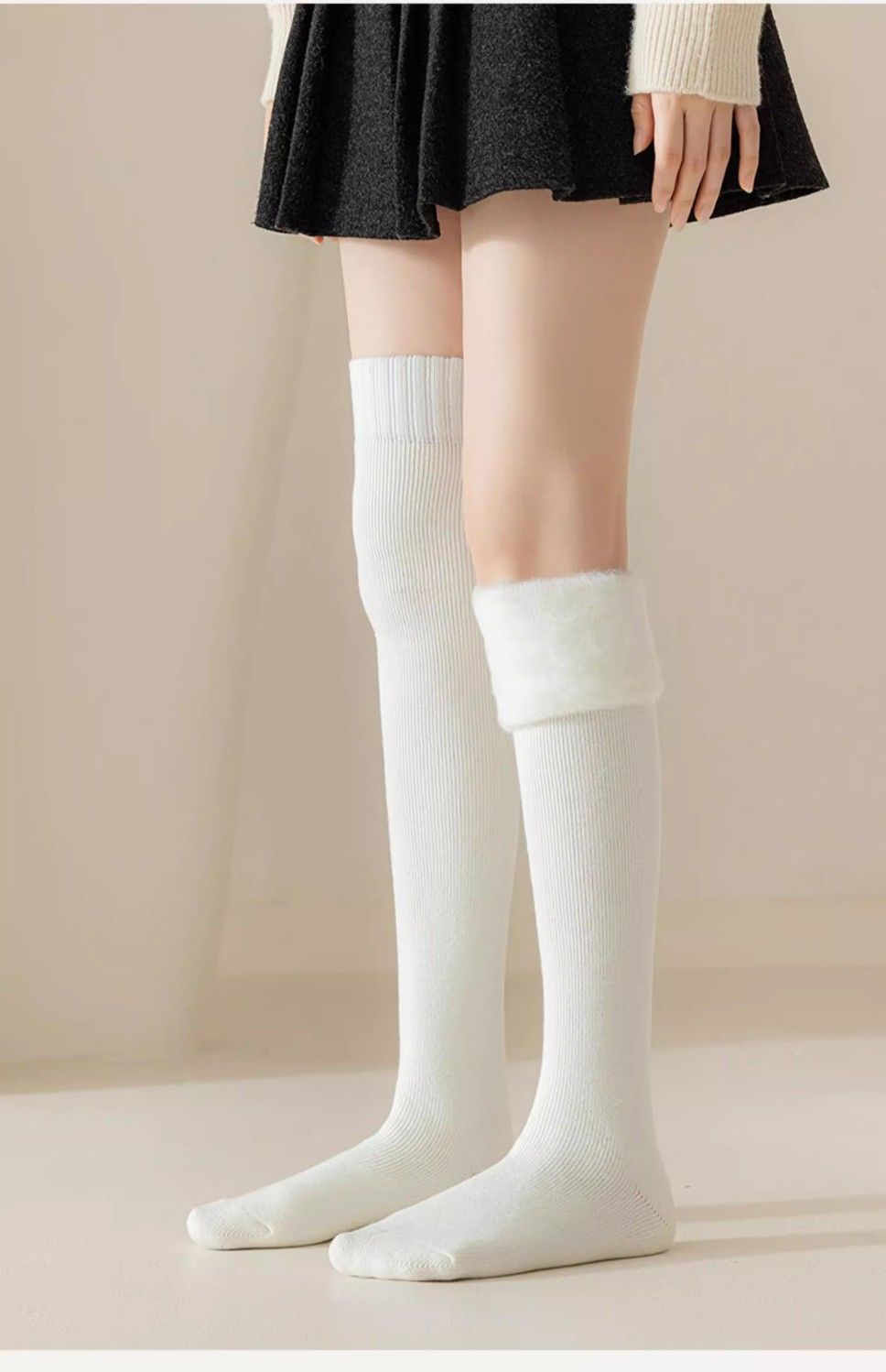 Wool spinning over the knee socks thick warm high socks long socks For lady